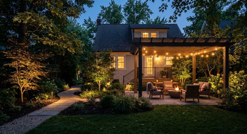 Backyard Lighting Service in Overland Park, KS