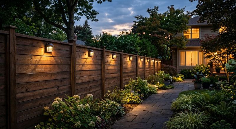Fence Lighting Installation in Alpharetta, GA