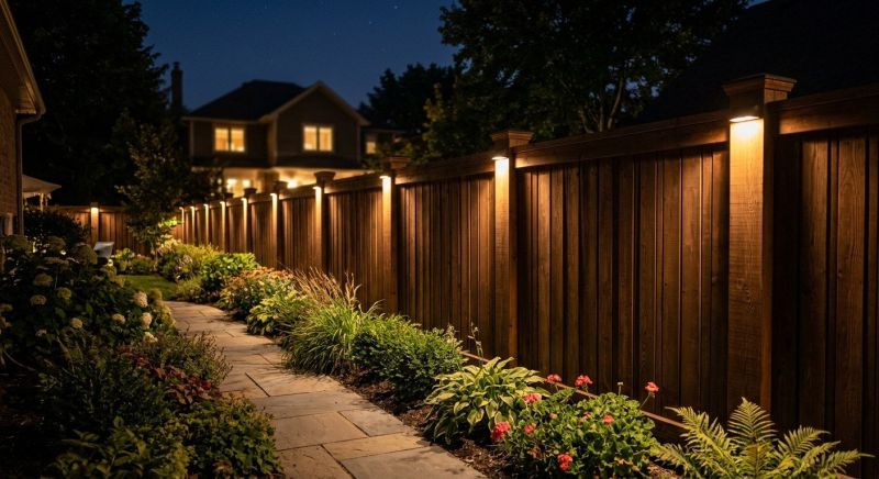 Fence Lighting Installation in Pasadena, CA