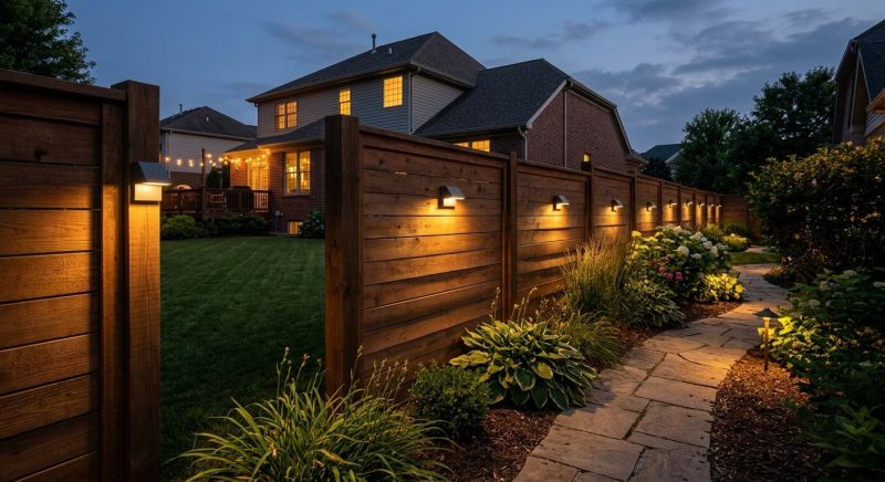 Fence Lighting Installation in Utah County, UT