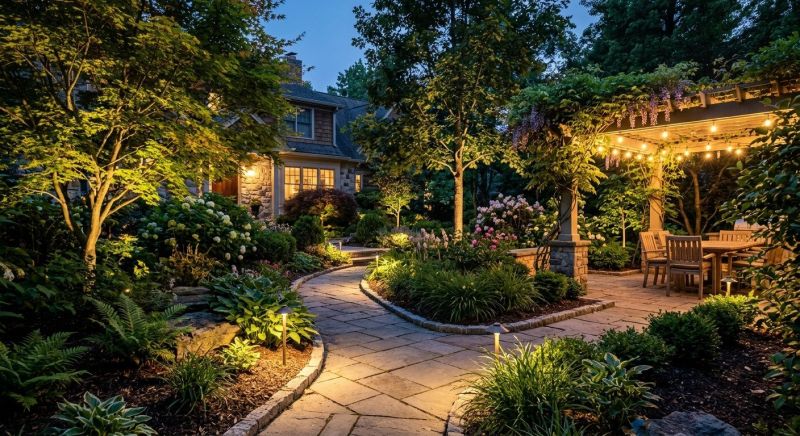 Garden Lighting Installation in Denver, CO