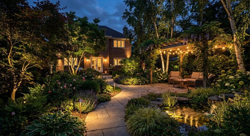 Pond Lighting Installation in Pasadena, CA