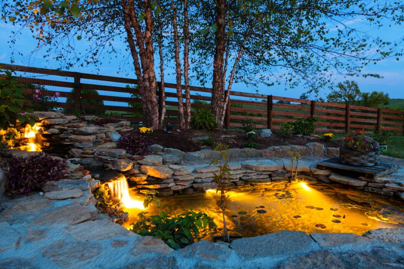 Pond Lighting Installation in Provo, UT