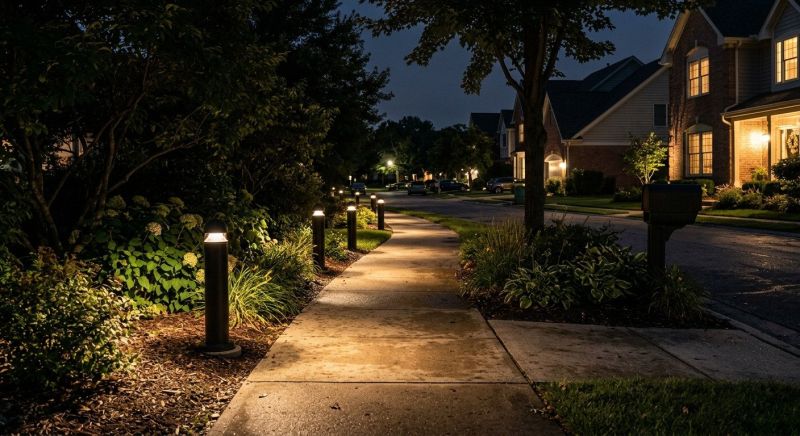 Sidewalk Lighting Installation in Utah County, UT